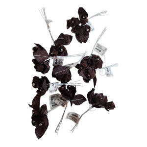 Darico Faux Brown Rose Buds Gem Decor Crafting